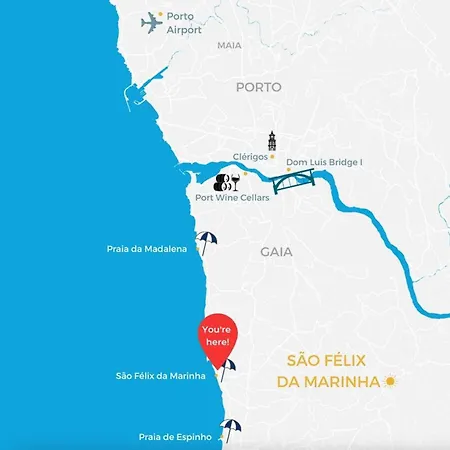 Sao Felix Seaside Oasis São Félix da Marinha
